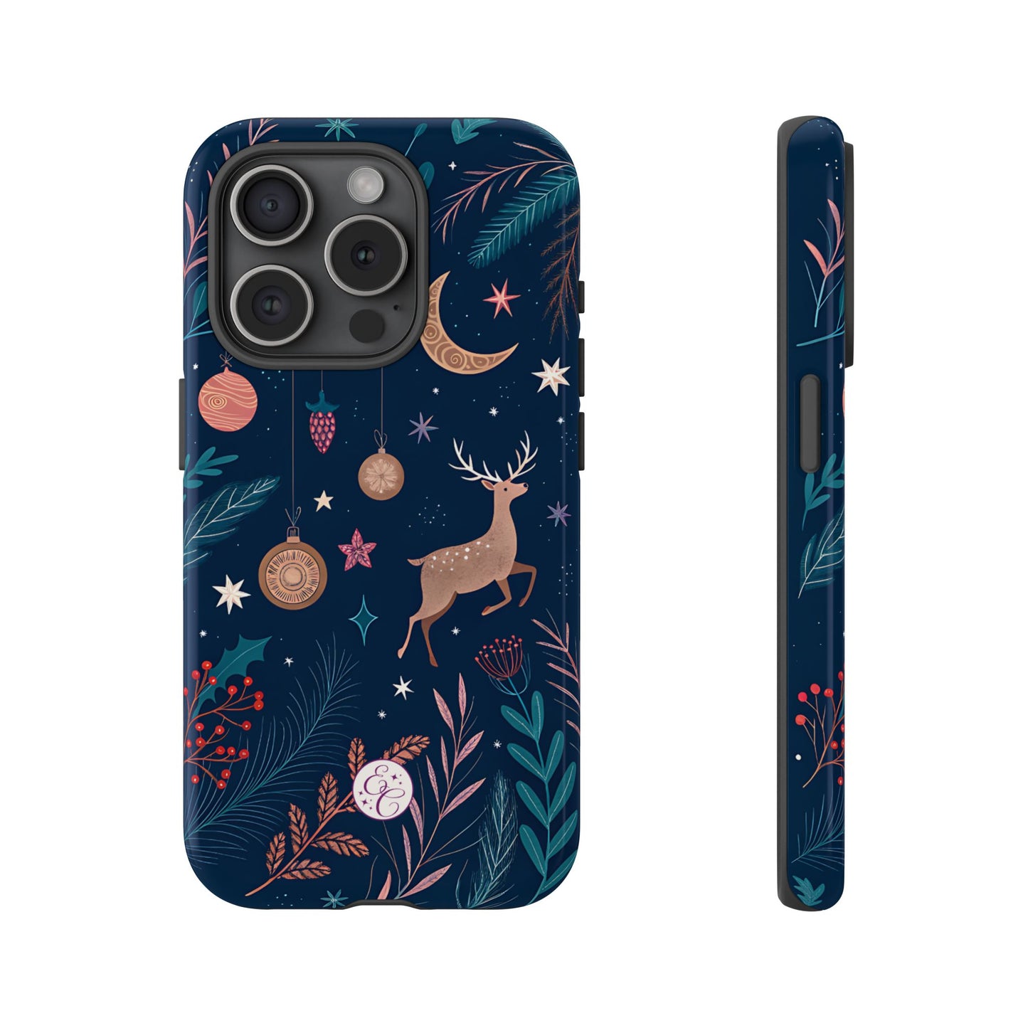Boho Christmas Reindeer Tough Phone Case