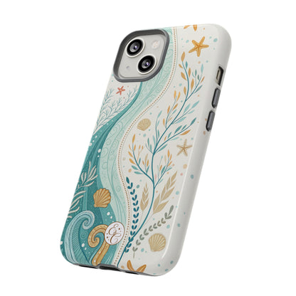 Ocean Boho Doodle Tough Phone Case