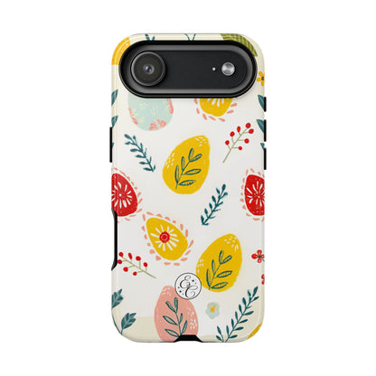 Colorful Easter Egg Pattern Tough Phone Case