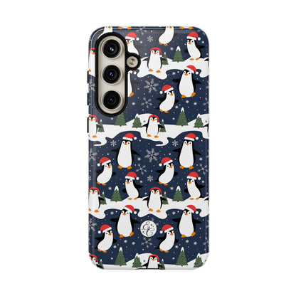 Cute Penguin Christmas Pattern Tough Phone Case