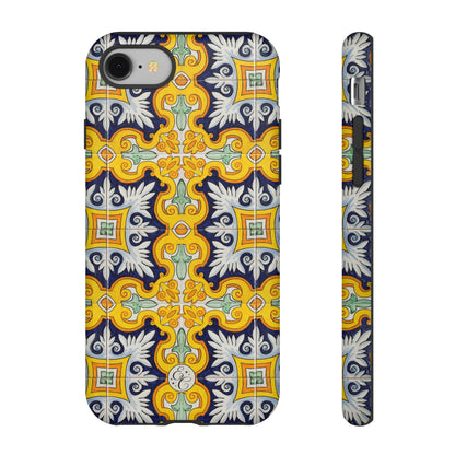 Vintage Floral Tile Tough Phone Case