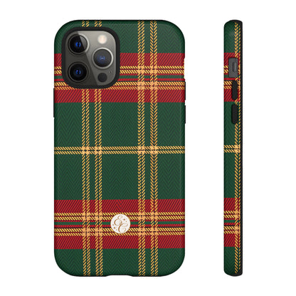 Green Red & Gold Plaid Tough Phone Case