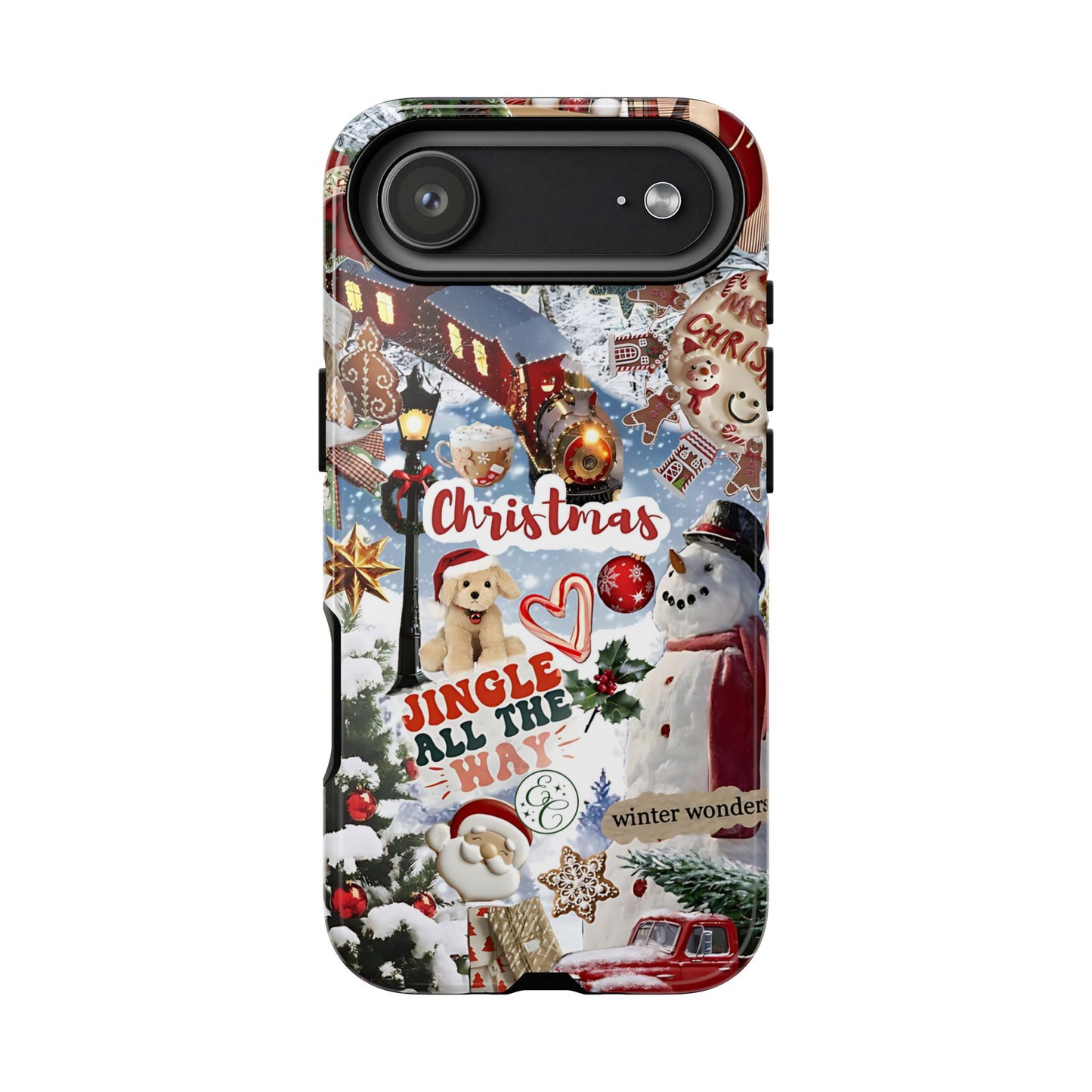 Christmas Holiday Collage Tough Phone Case