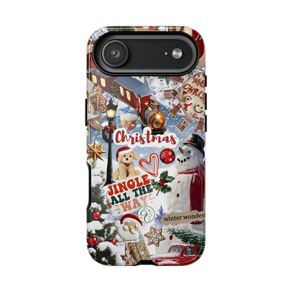 Christmas Holiday Collage Tough Phone Case