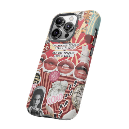 Retro Feminist Collage Tough Phone Case