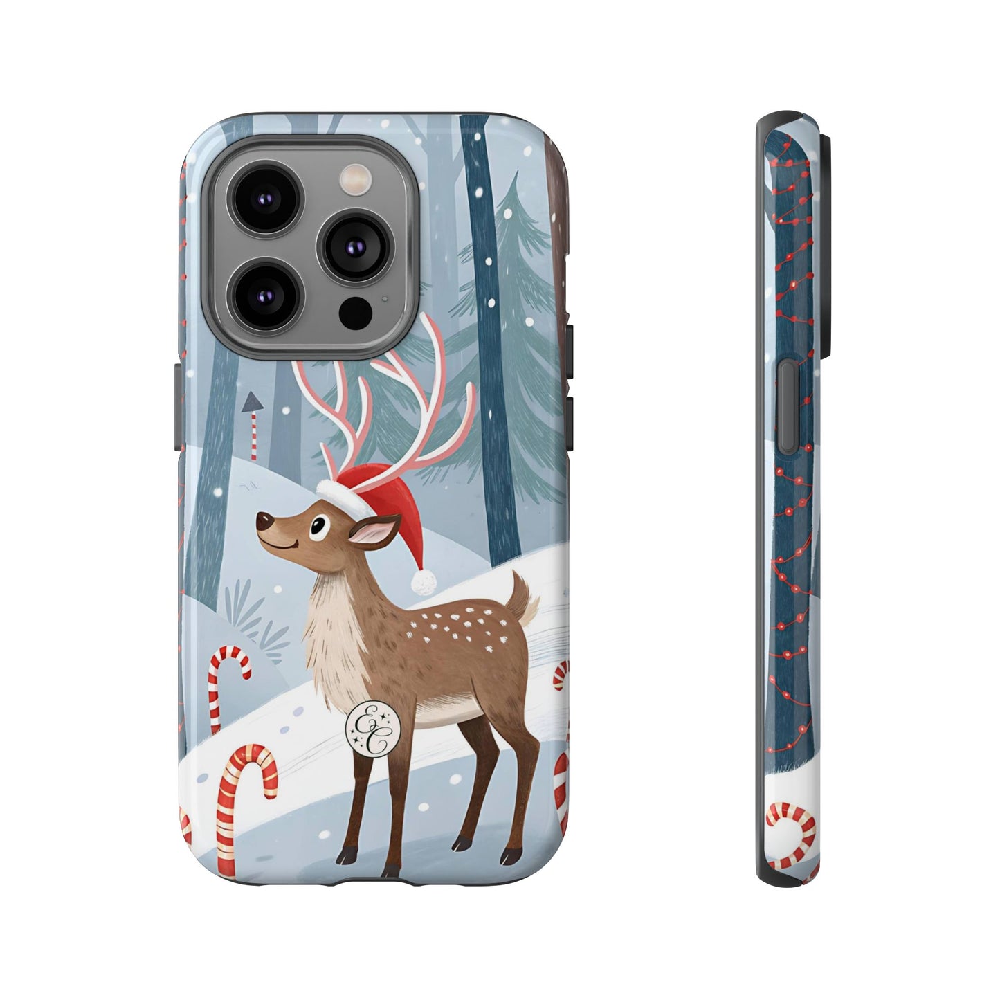 Reindeer in Winter Wonderland Tough Phone Case