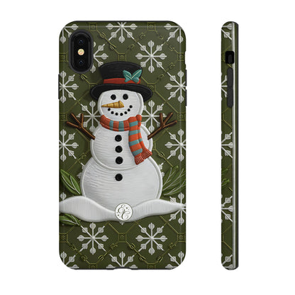 Christmas Snowman Tough Phone Case