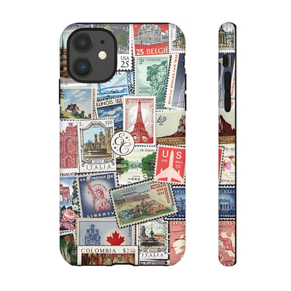 Vintage Stamp Collection Tough Phone Case