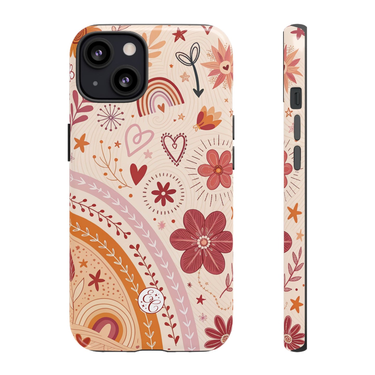 Lesbian Boho Doodle Tough Phone Case