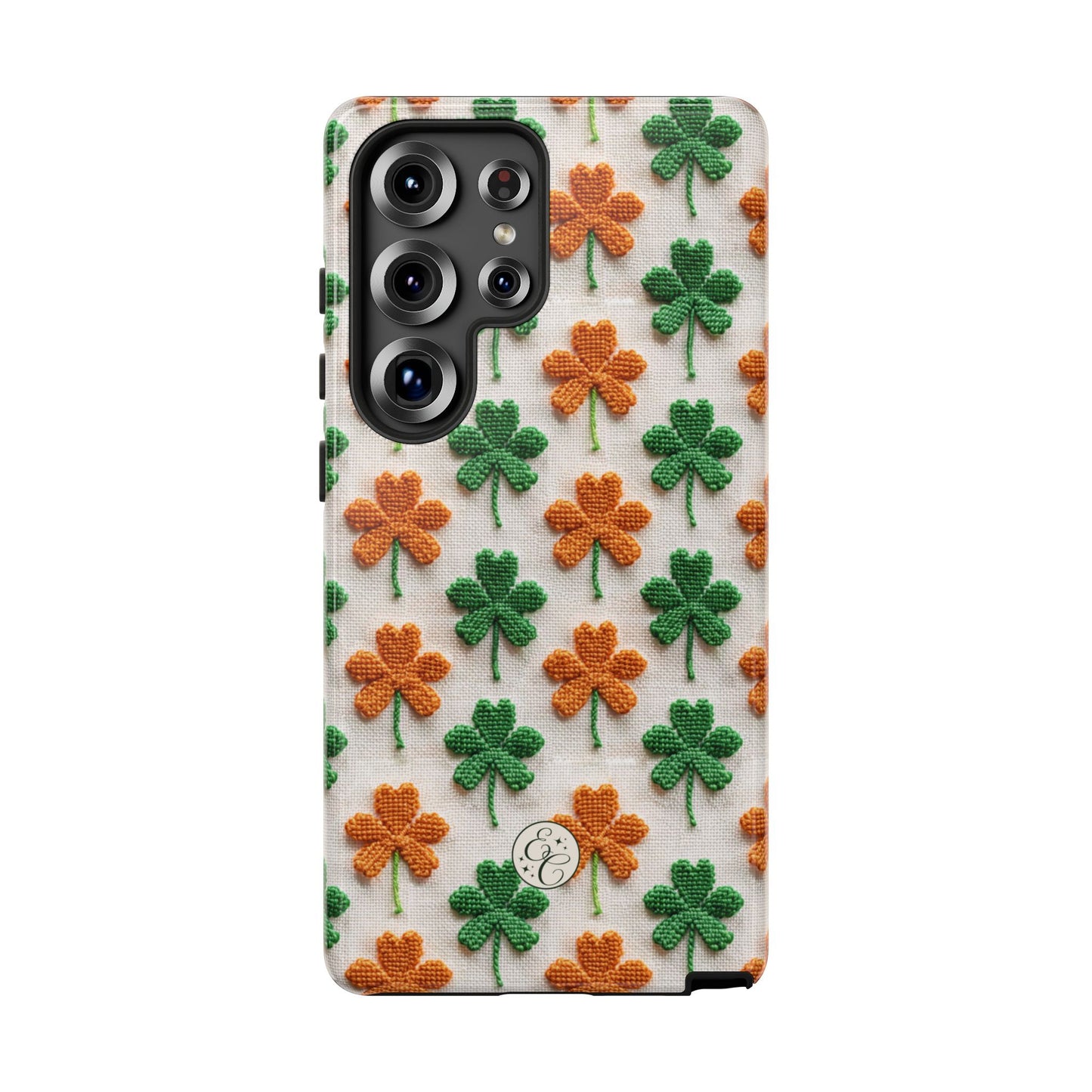 Lucky Shamrock Pattern Tough Phone Case