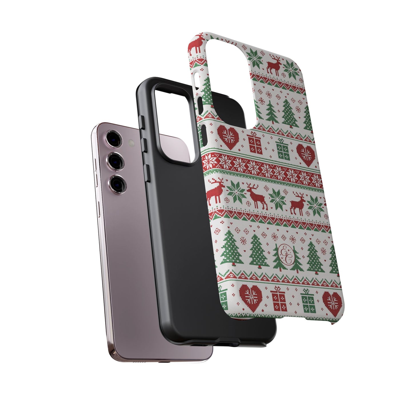 Ugly Christmas Sweater Pattern Tough Phone Case