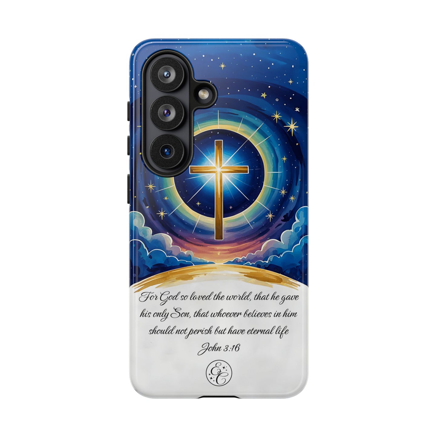 Celestial Cross - John 3:16 Tough Phone Case