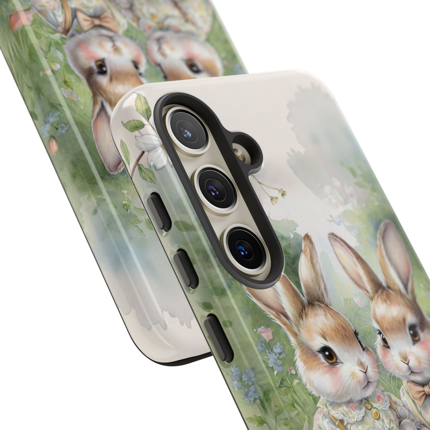Vintage Bunny Picnic Tough Phone Case