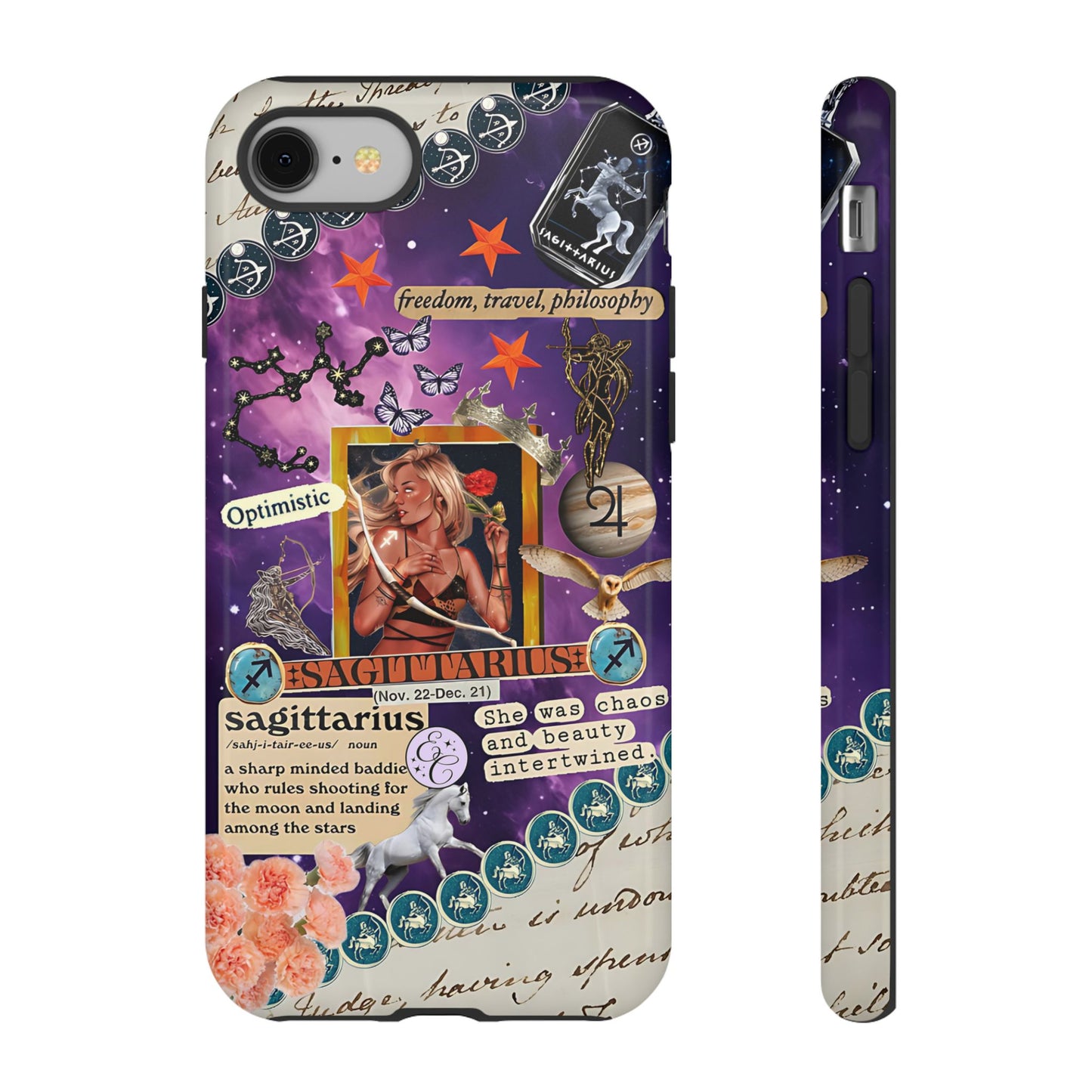 Sagittarius Zodiac Star Sign Tough Phone Case