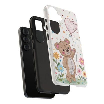 Cute Teddy Bear Tough Phone Case