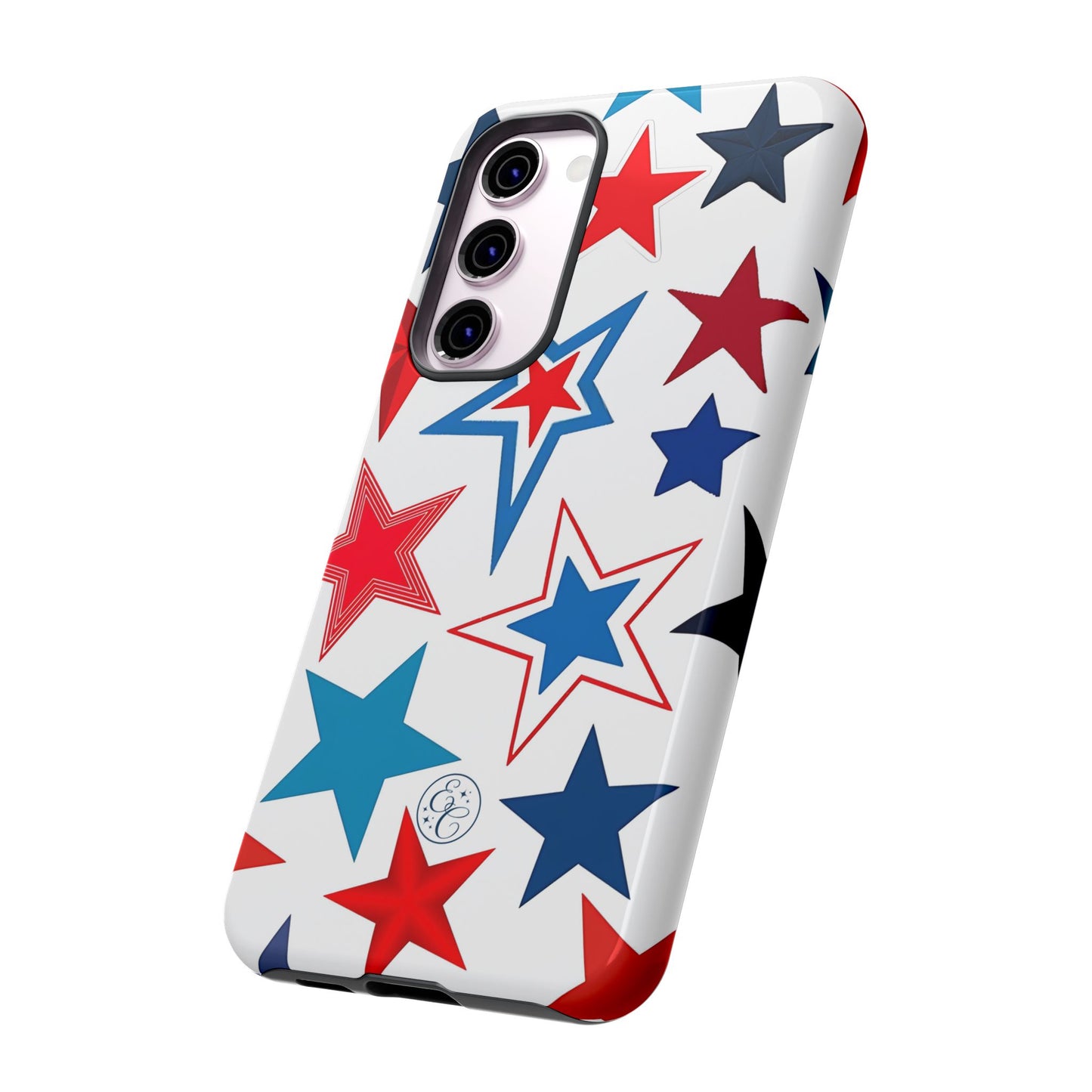 Patriotic Star Pattern Tough Phone Case