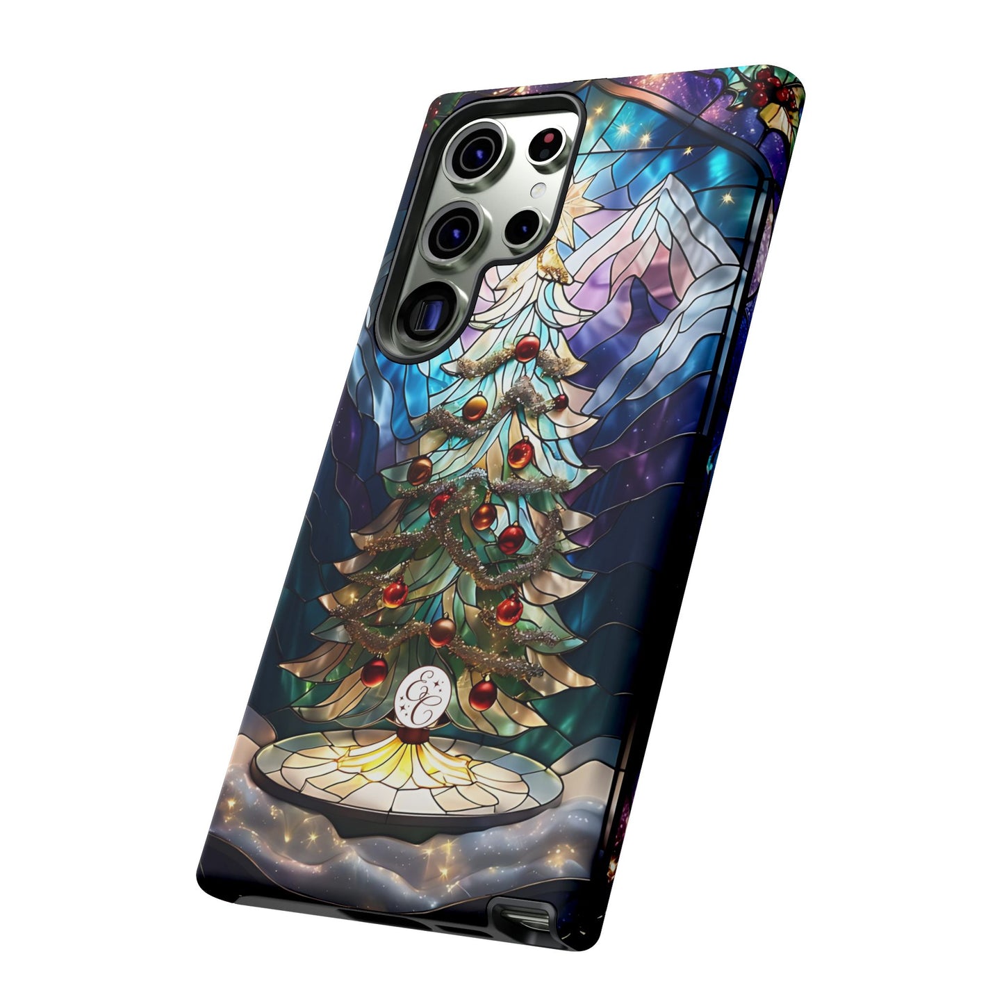 Christmas Tree Stained Glass Tough Phone Case