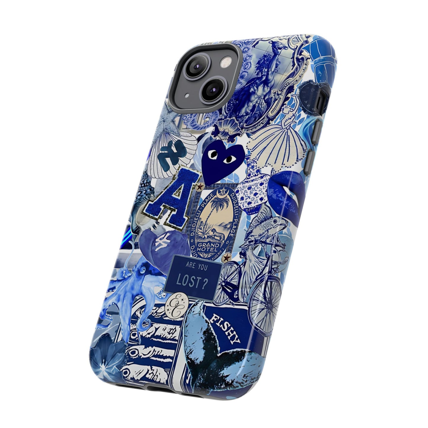 Blue Collage Tough Phone Case