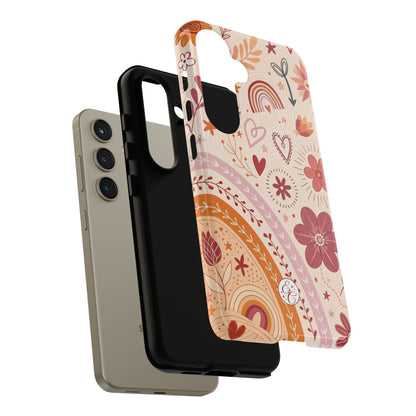 Lesbian Boho Doodle Tough Phone Case