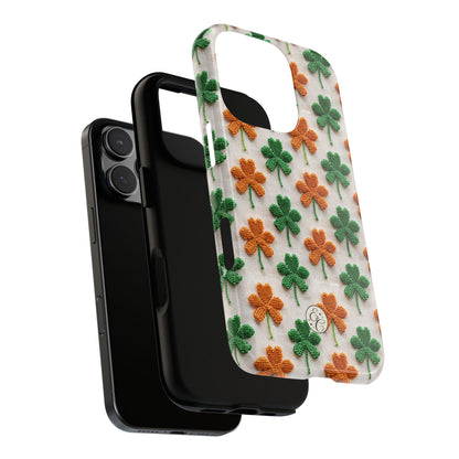 Lucky Shamrock Pattern Tough Phone Case