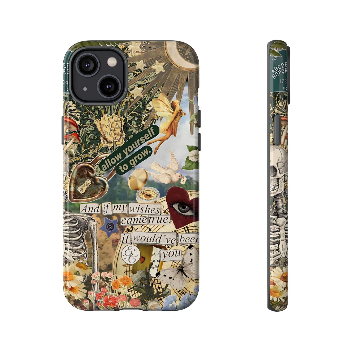 Vintage Cottage Collage Tough Phone Case