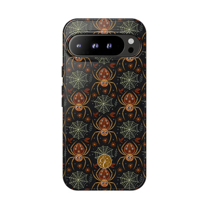 Boho Halloween Spider Pattern Tough Phone Case