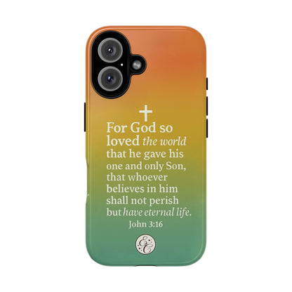 John 3:16 Tough Phone Case