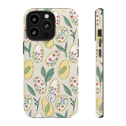 Floral Easter Egg Pattern Tough Phone Case