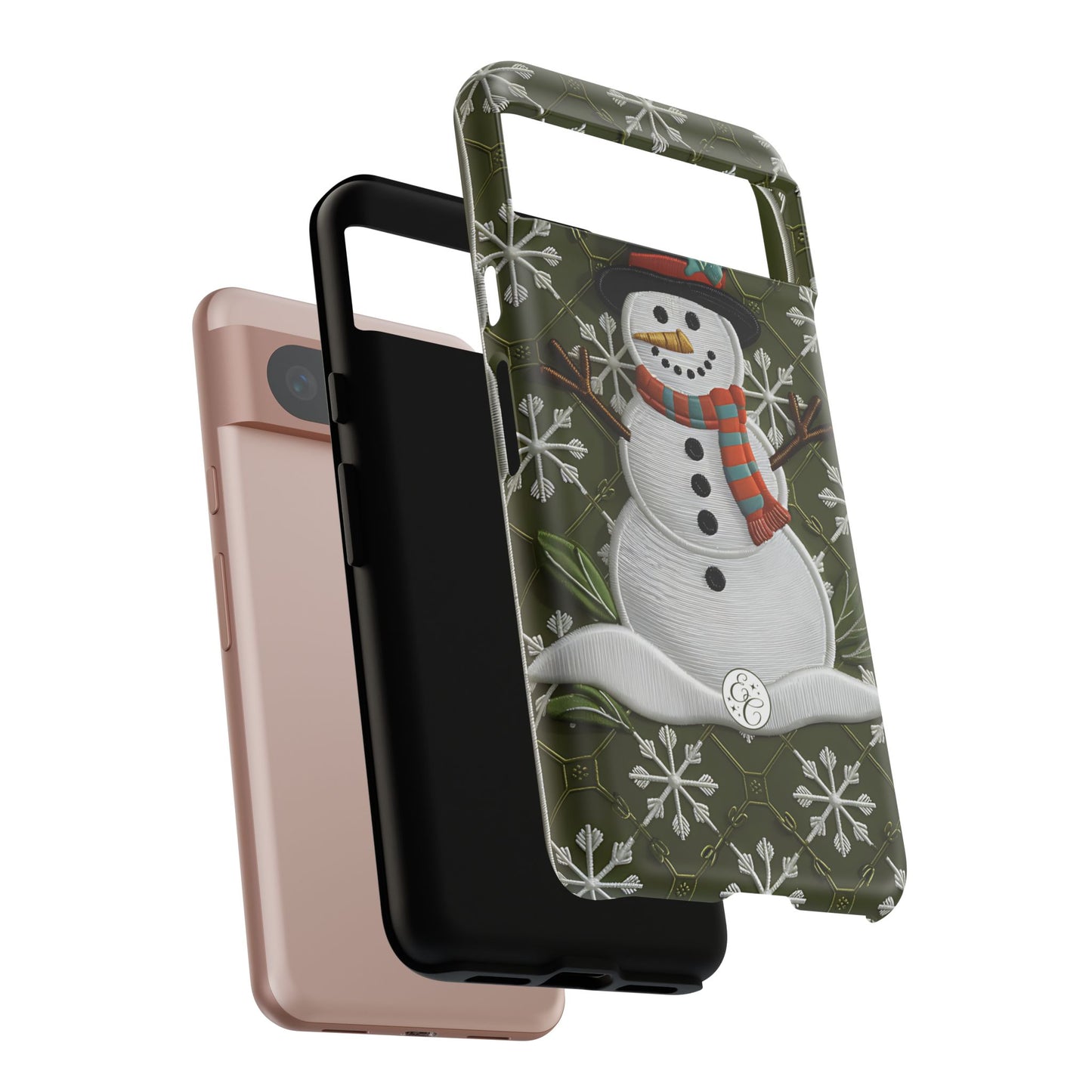 Christmas Snowman Tough Phone Case