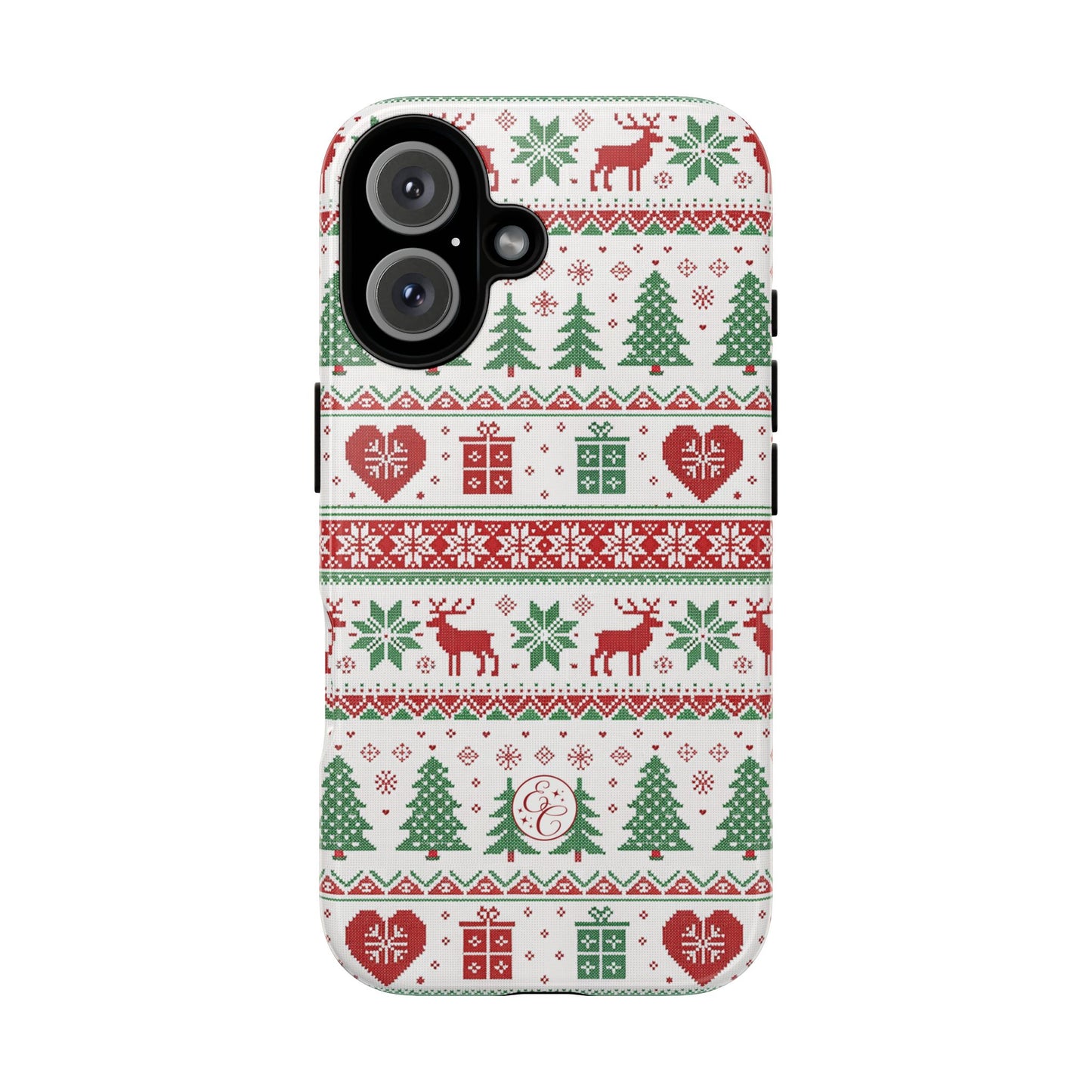 Ugly Christmas Sweater Pattern Tough Phone Case