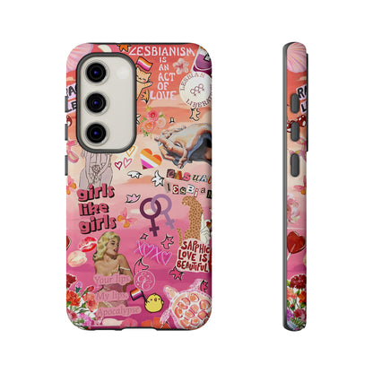 Lesbian Collage Tough Phone Case