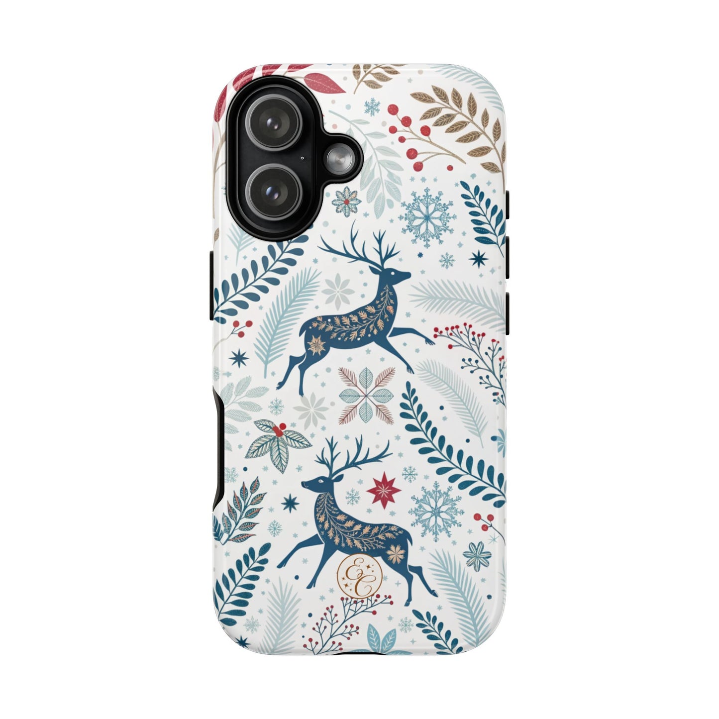 Blue Winter Deer Tough Phone Case