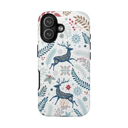 Blue Winter Deer Tough Phone Case