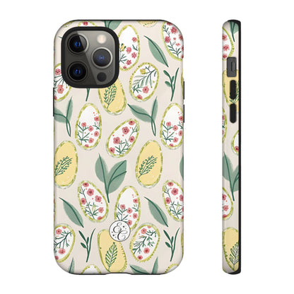 Floral Easter Egg Pattern Tough Phone Case