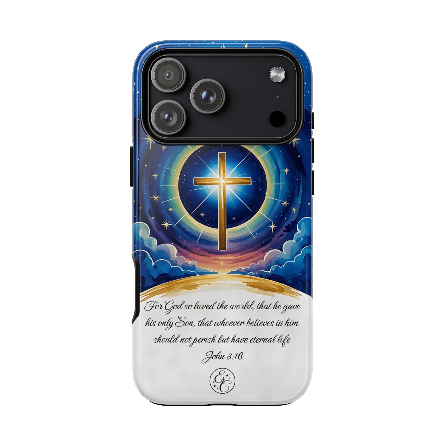 Celestial Cross - John 3:16 Tough Phone Case