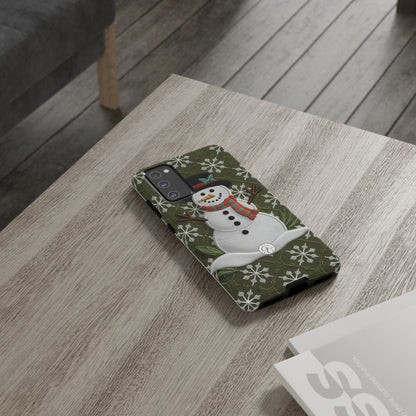 Christmas Snowman Tough Phone Case