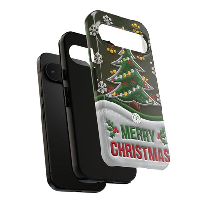 Merry Christmas Tree Tough Phone Case