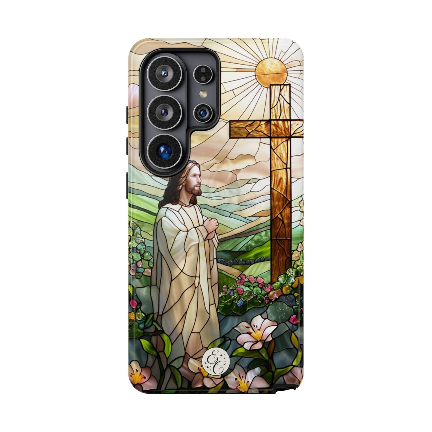 Jesus Stained Glass Tough Phone Case