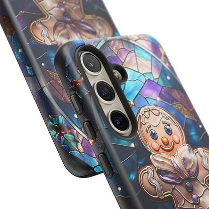 Gingerbread Man Stained Glass Tough Phone Case