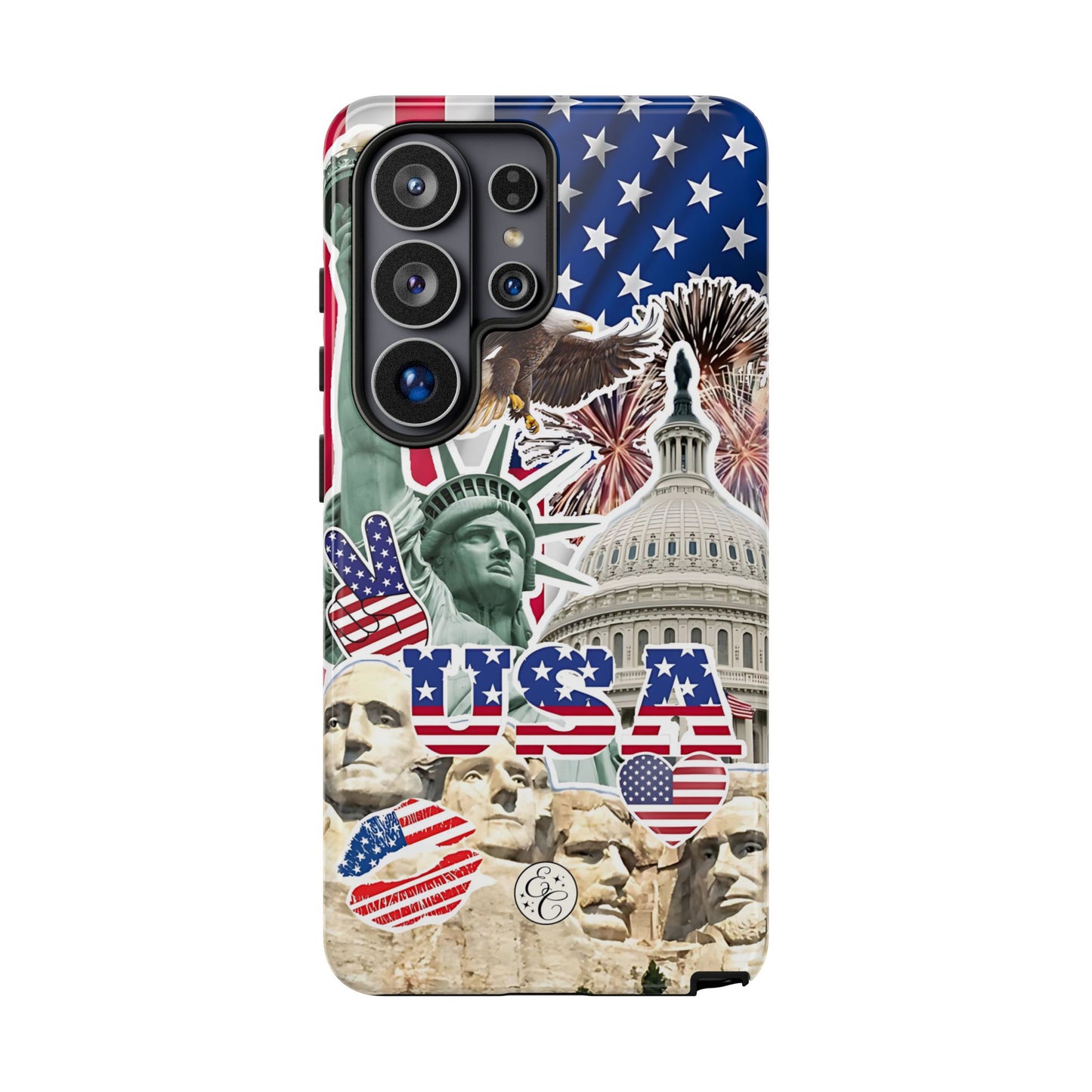 Patriotic USA Collage Tough Phone Case