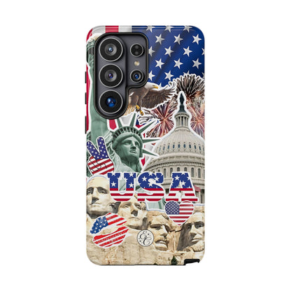 Patriotic USA Collage Tough Phone Case