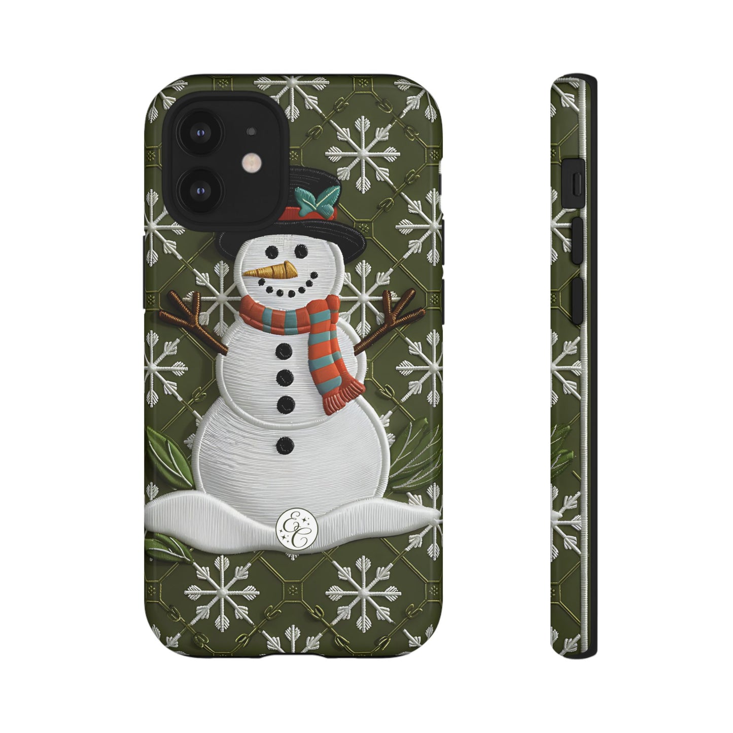 Christmas Snowman Tough Phone Case