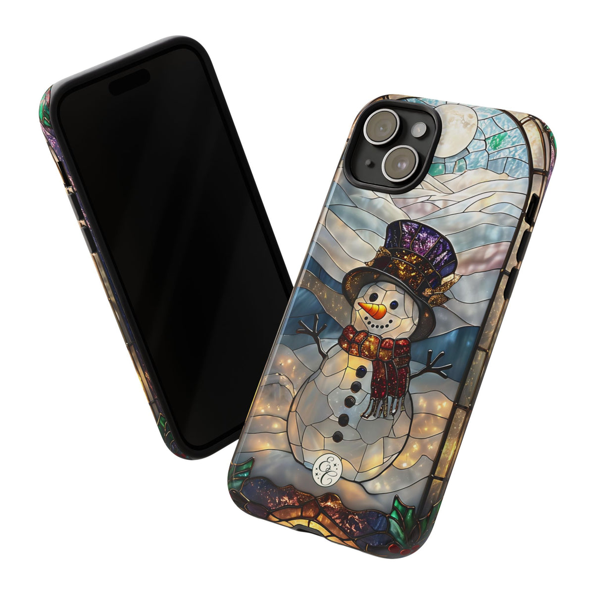 Snowman Stained Glass Phone Case
