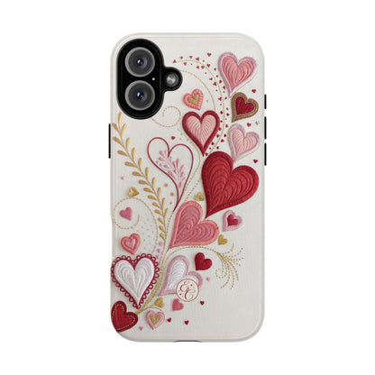 Hearts Pattern Tough Phone Case