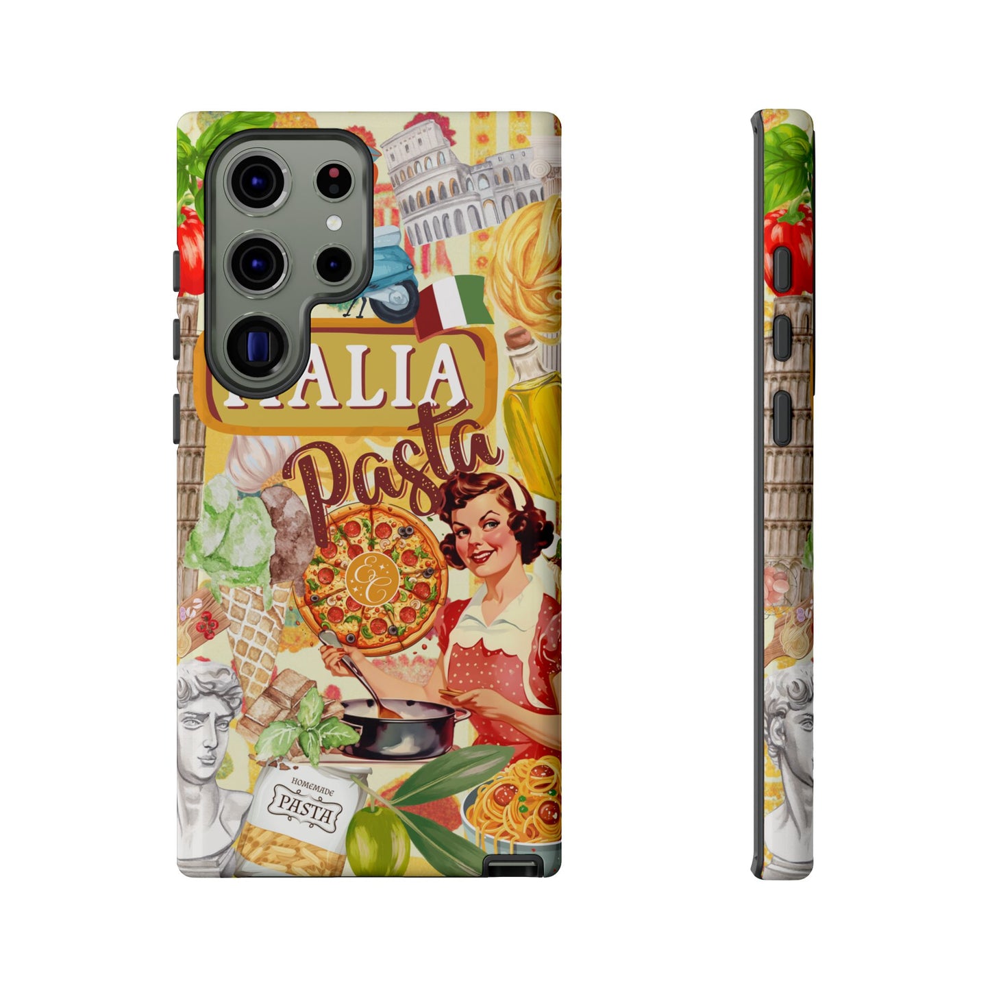 Italian Cuisine Collage Tough Phone Case