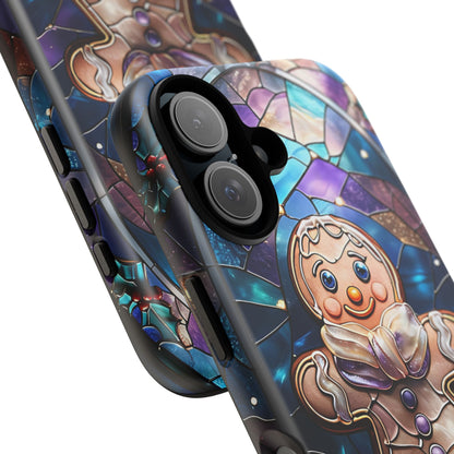 Gingerbread Man Stained Glass Tough Phone Case
