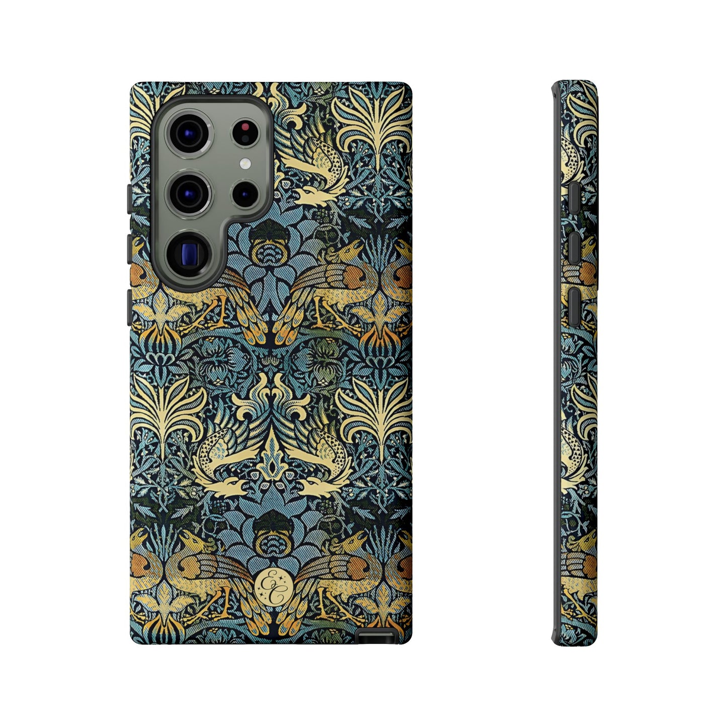 William Morris Peacock and Dragon Tough Phone Case