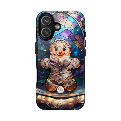 Gingerbread Man Stained Glass Tough Phone Case