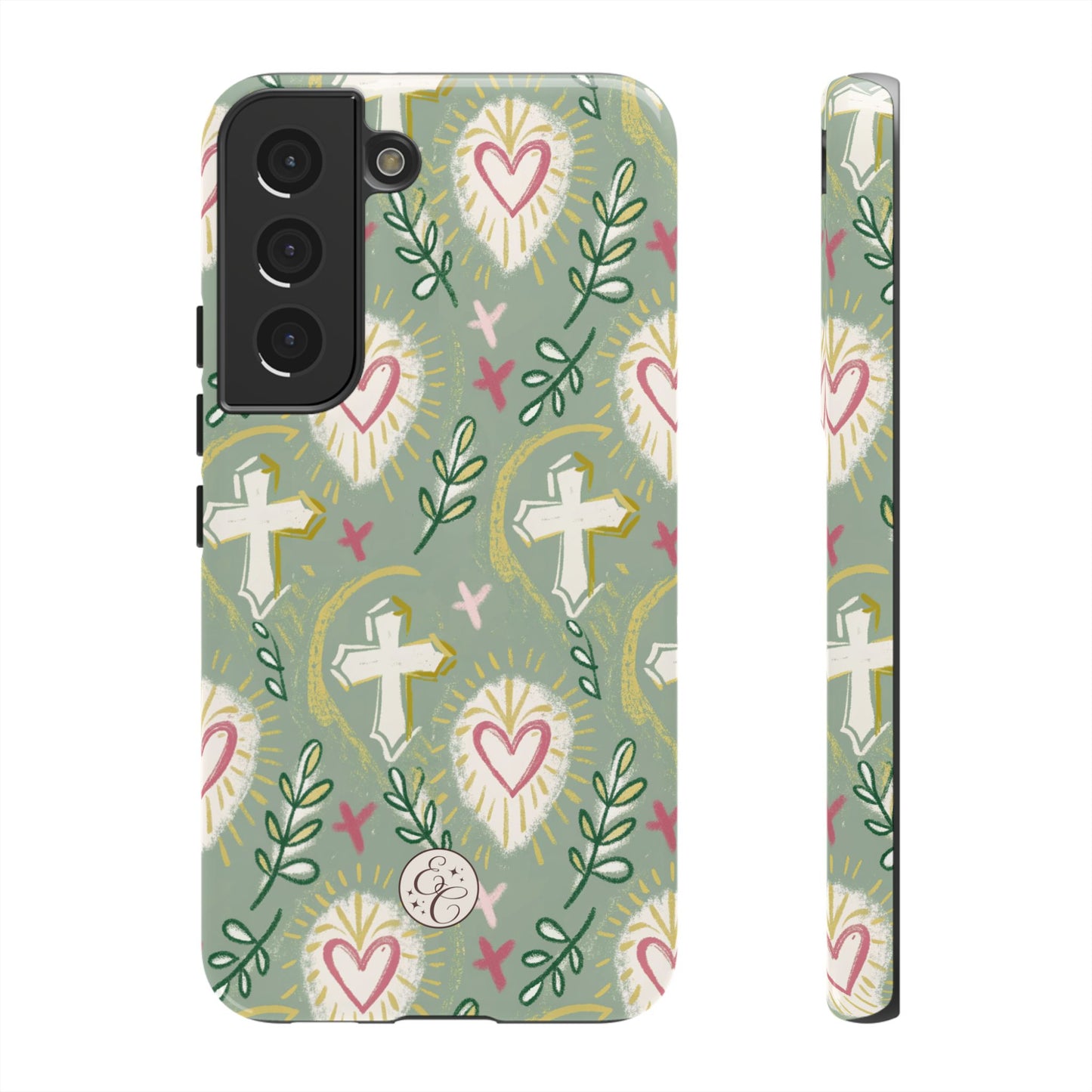 Christian Cross Boho Pattern Tough Phone Case