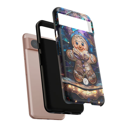 Gingerbread Man Stained Glass Tough Phone Case